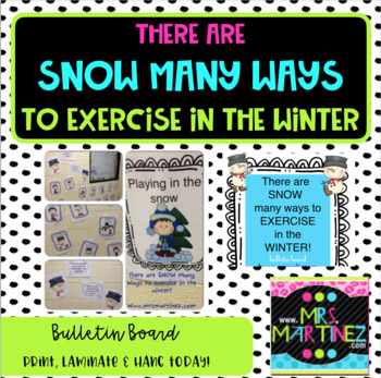 Preview of Snow Many Ways to Exercise in the Winter Bulletin Board