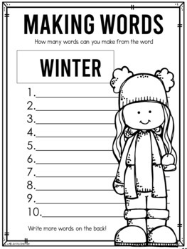Snow Much Fun! Snowy Themed Literacy Activities by Anita Bremer