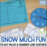 Winter Math Centers - Place Value, Rounding, Patterns, and