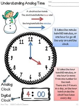 telling time activities for teaching time for 2nd and 3rd grade