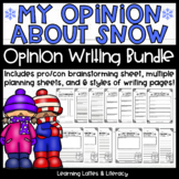 Snow Opinion Writing Activity Winter Snow Day Snowman Writ