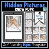 Snow Pups Editable Hidden Picture Digital Google Form Templates