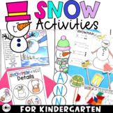 Snow Themed Kindergarten Activities - Christmas Activities