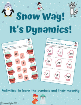 Preview of Snow Way! It's Dynamics: No Prep General Music Lesson, Sub Lessons