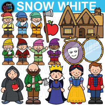 Preview of Snow White Fairy Tale Clip Art