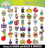 Snow White Storybook Doodles Clipart Set {Zip-A-Dee-Doo-Da