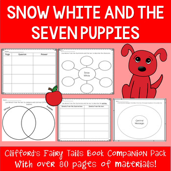 Preview of Snow White and the Seven Puppies- Clifford's Twisted Fairy Tale Companion Pack