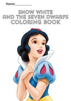 Preview of Snow White and the seven dwarfs, Coloring Pages/Book, x30 Printables