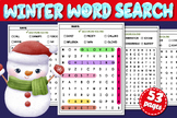 Snow / Winter Word Search Puzzle Worksheets, vocabulary ac