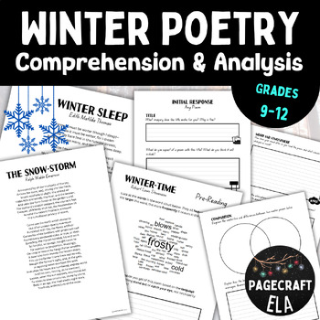 Snow and Winter Poems & Activities for 9th-12th Grade Poetry Analysis