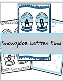 Snow globe Letter Find/Sensory Bin 