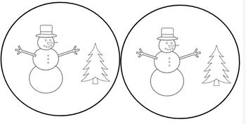 Preview of Snow globe template/instructions