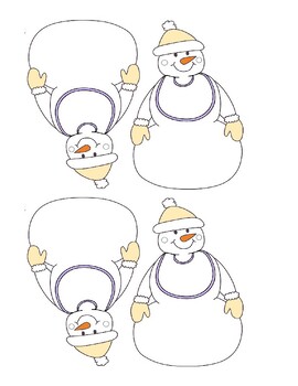 Preview of Snow man Name tags or Cubby Tags