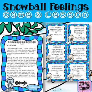 Snowball Feelings: Scripted Lesson on Fairness & Cooperation | TpT