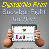 Snowball Fight Digital Activity for /f, v/