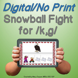 Snowball Fight Digital Activity for /k,g/