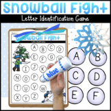Snowball Fight Winter Alphabet Game