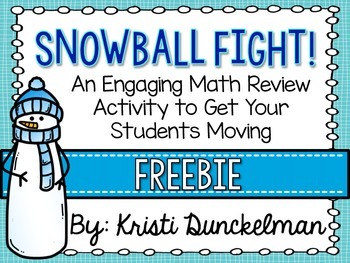 Preview of Snowball Fight--Math Review Game