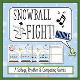 Snowball Fight Rhythm & Solfege Game BUNDLE