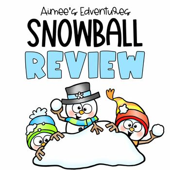Preview of Snowball Fight Winter Math Game | FREEBIE | Math Review Activity