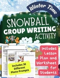 Snowball Group Collaborative Story Fun Writing Activity Mi