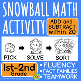 Snowball Math Activity: Addition and Subtraction within 20