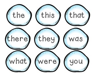 Snowball Sight Words {Freebie!} by Bethany Gardner | TPT