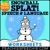 Snowball Splat: No Prep Winter Speech and Language Activities