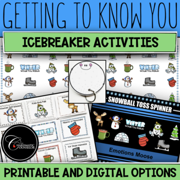 Preview of Getting To Know You Icebreaker Game / Digital Spinner / Winter Theme