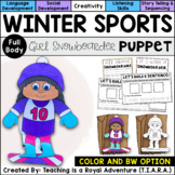 Snowboarder Craft | Winter Sports Paper Bag Puppet Templat