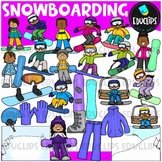 Snowboarding Clip Art Set {Educlips Clipart}