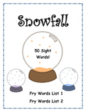 Snowfall - Sight Word Winter Game - FREEBIE