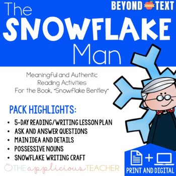 Preview of Snowflake Bentley Activities Beyond the Text