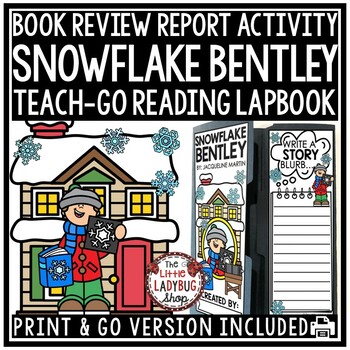 Preview of Snowflake Bentley Activity | Winter Book Review Template January Book Report