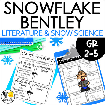 Preview of Snowflake Bentley Book Companion - Winter, ,Snowflakes & Snow Science Activities