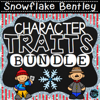 Preview of Snowflake Bentley Character Traits Activities Bundle