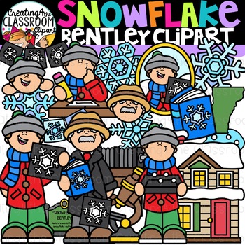Preview of Snowflake Bentley Clipart {Snowflake Clipart}