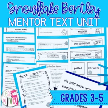 Preview of Snowflake Bentley - Mentor Text and Mentor Sentence Lessons for Grades 3-5