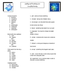 Snowflake Bentley Spelling/ Vocabulary List & Activities 