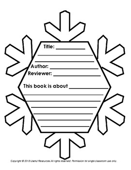 snowflake book report template
 Snowflake Book Report