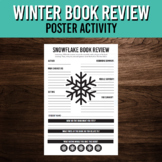 Snowflake Book Review Poster for December | English Classr