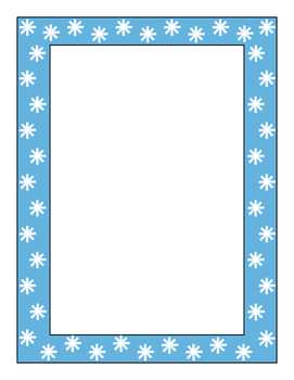 Preview of Snowflake Border