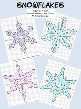 Preview of Snowflake Bundle Mystery Pictures (4-Quadrants)