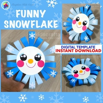 Winter Craft Snowflake Decoration for Kids · The Inspiration Edit
