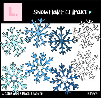 Preview of Snowflake Clipart / Winter Clipart