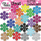Snowflake Clipart Winter with Glitter