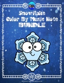 Snowflake Color By Music Note Rhythm Coloring BUNDLE