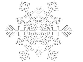 Snowflake Coloring Picture by Steven's Social Studies | TPT