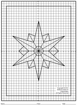 Snowflake, Coordinate Graphing, Ordered Pairs, Mystery Picture | TpT