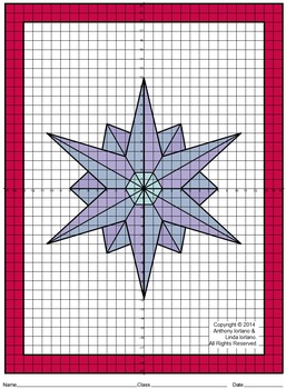 Snowflake, Coordinate Graphing, Ordered Pairs, Mystery Picture | TpT